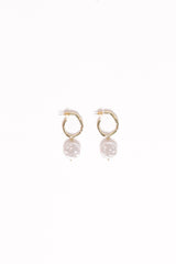 Carina Pearl Earrings - Gold