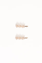 Isabella Hair Clip Set - Pearl