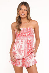 Clarke Shorts - Rose Tile