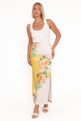 Peta Maxi Skirt - Yellow Poppy