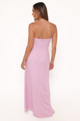 Bolton Strapless Maxi Dress - Lavender