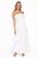 Gilbert Strapless Maxi Dress - White