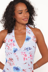 Lavie Maxi Dress - Blue Floral