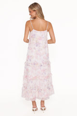 Minka Maxi Dress - White/Multi Floral