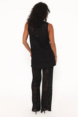 Sammy Embroidered Set - Black