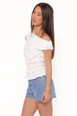 Lia Off Shoulder Top - Ivory