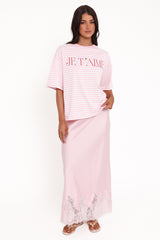 Marly Je T'Aime Tee - Pink Stripe