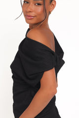 Selma Knit Top - Black