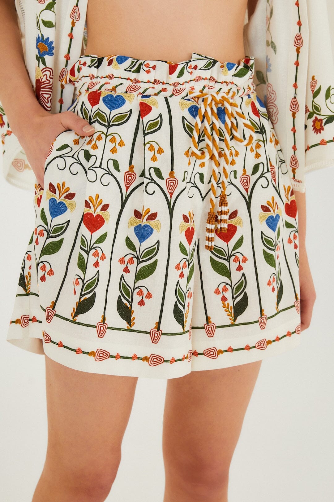 Off-White Stitched Garden Shorts