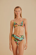 Banana Foliage Knot Bikini Top