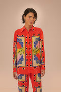 Sand Surreal Scarf Pajama Shirt