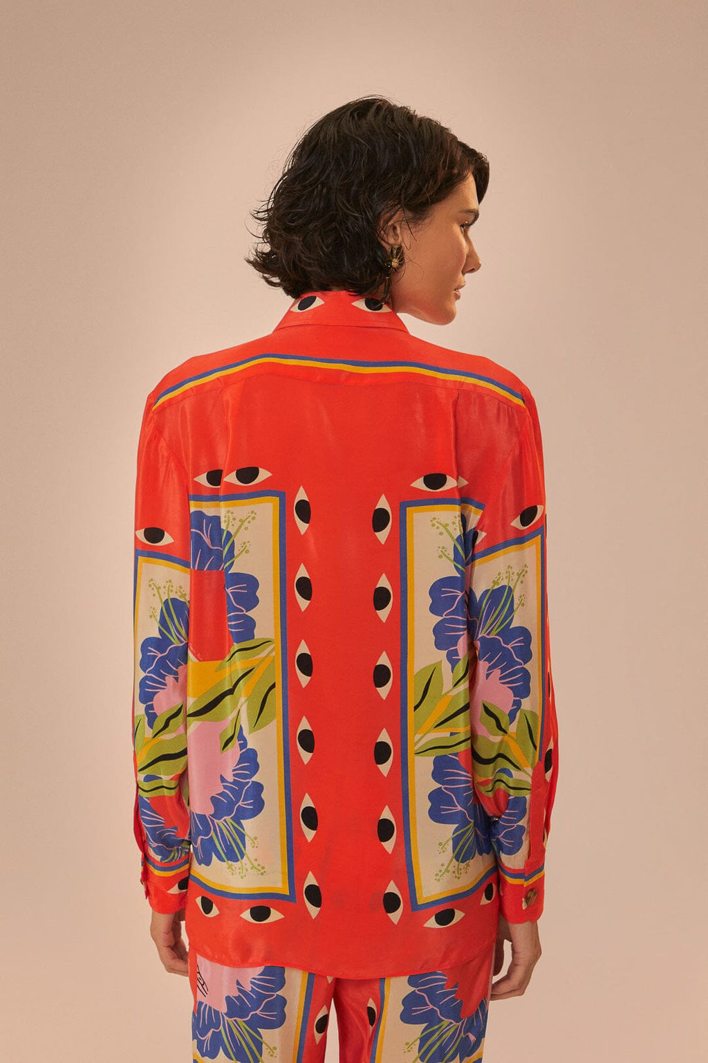 Sand Surreal Scarf Pajama Shirt