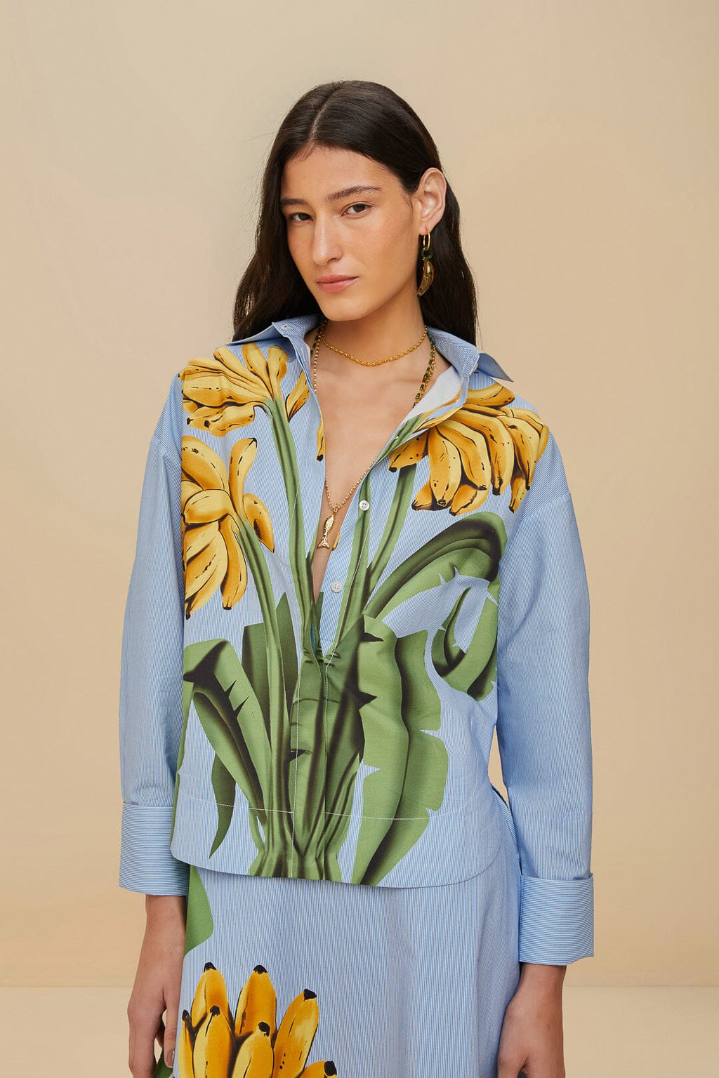 Blue Banana Cocina Striped Shirt