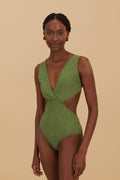 Green Copabanana Matelasse One Piece