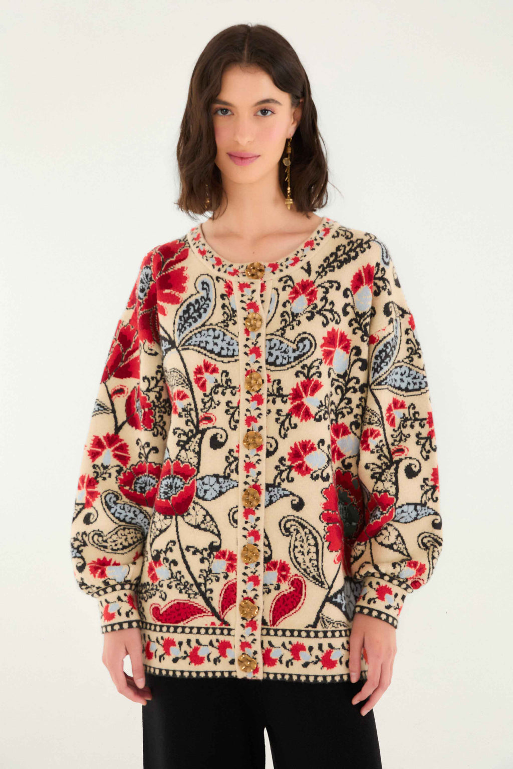 Sand Francesca Knit Cardigan