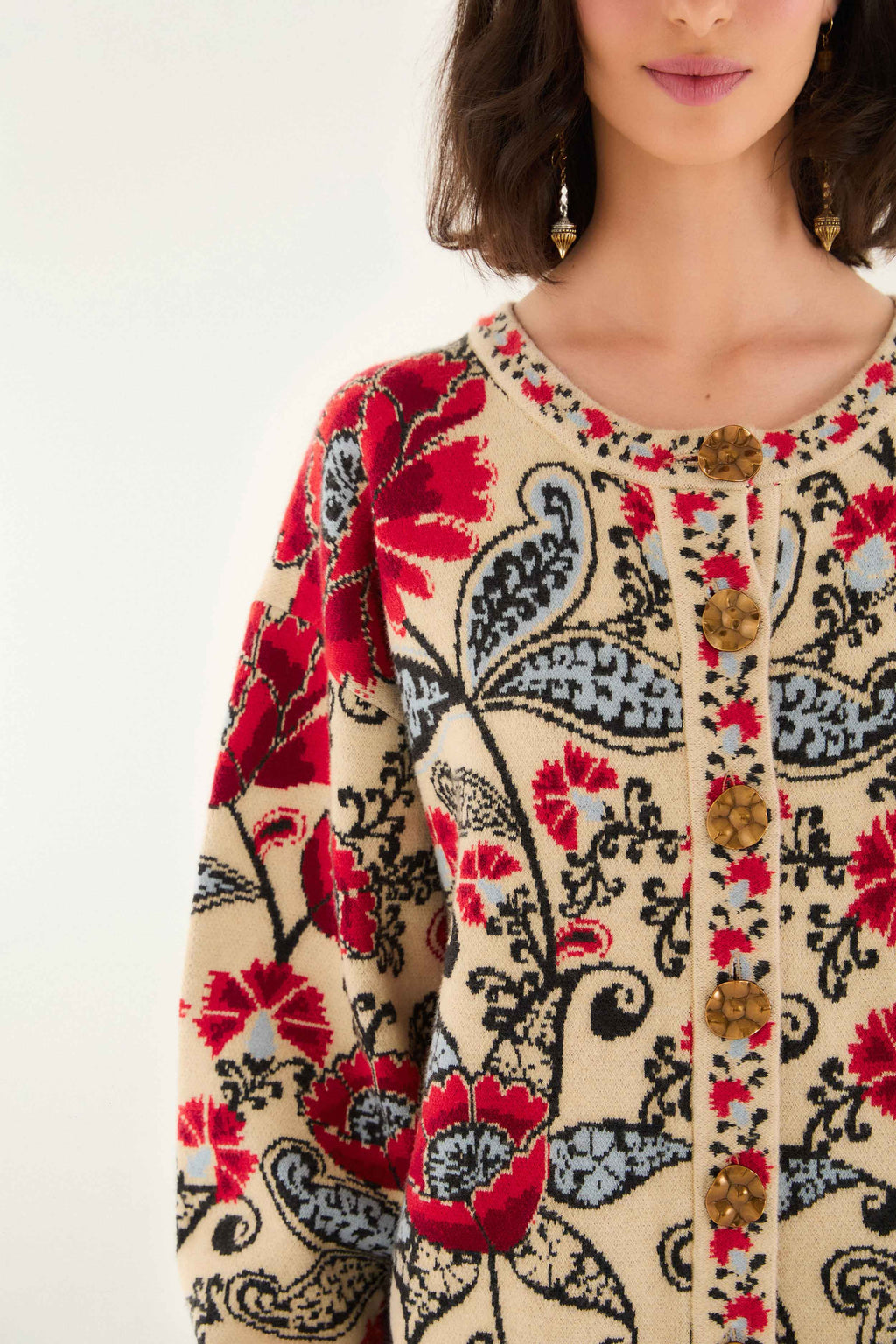 Sand Francesca Knit Cardigan