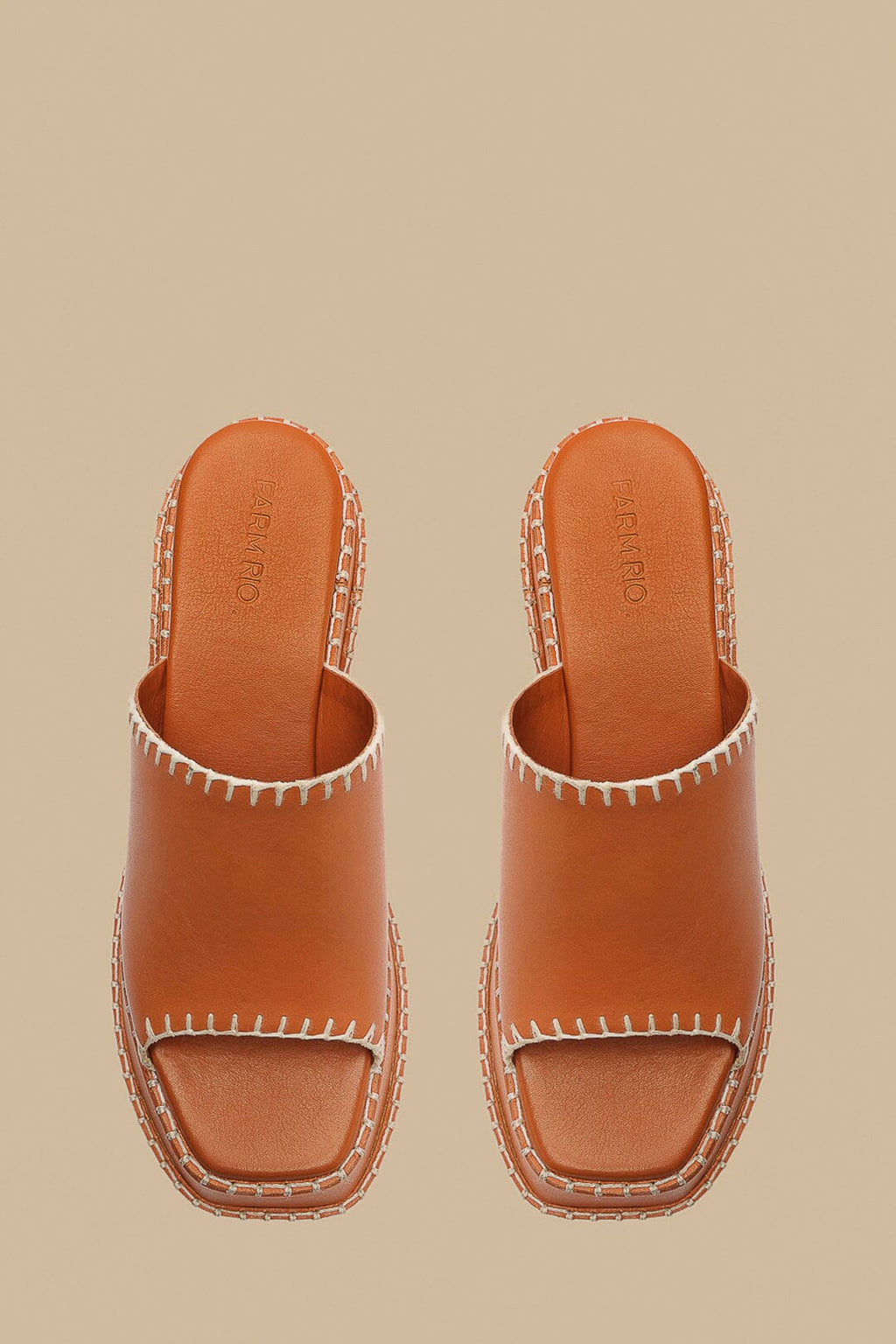 Camel Wedge Mule Sandal