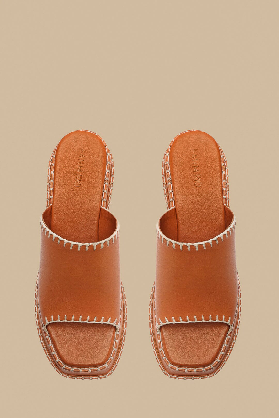 Camel Wedge Mule Sandal