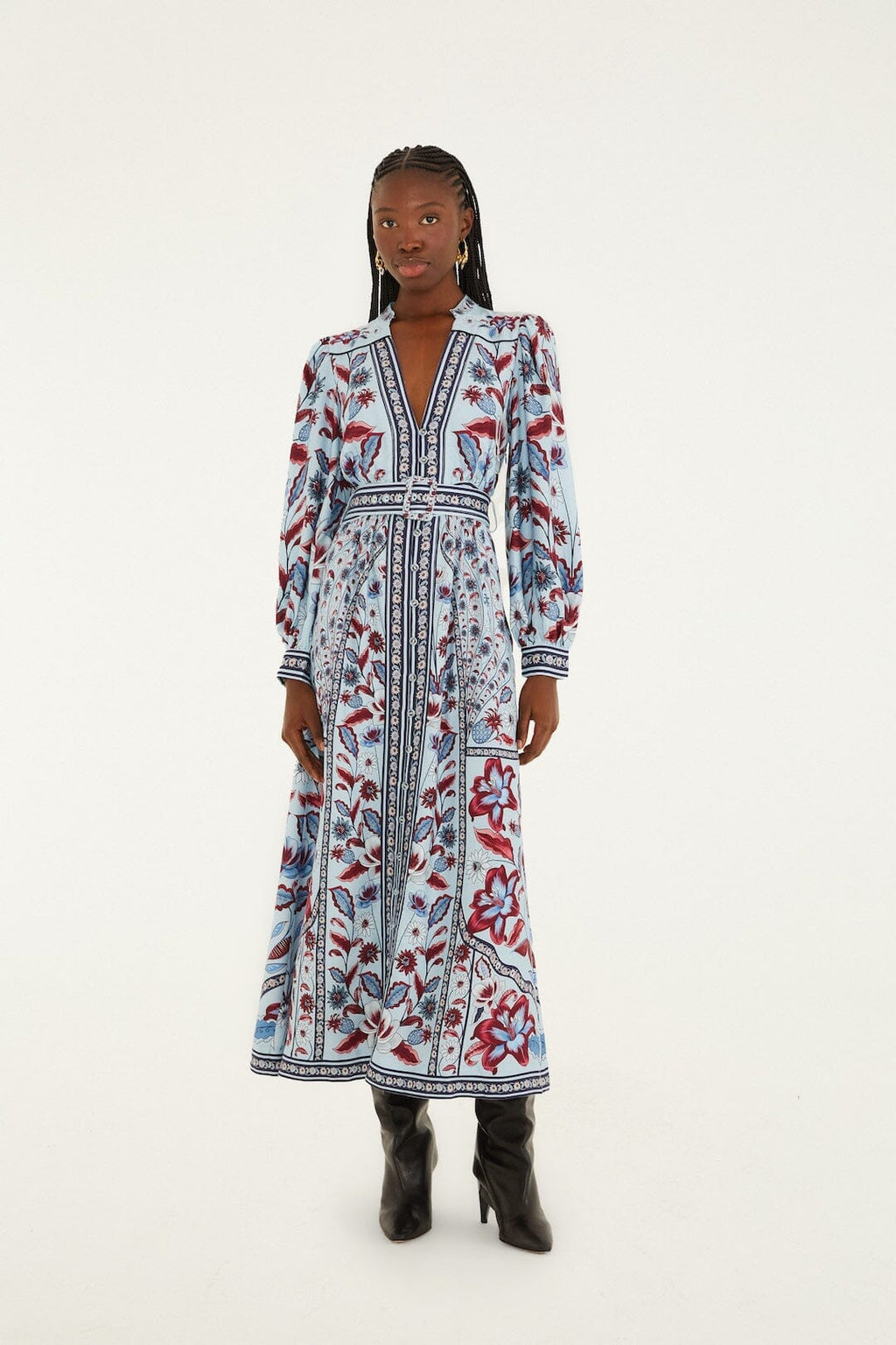 Soft Blue Marcelle Maxi Dress