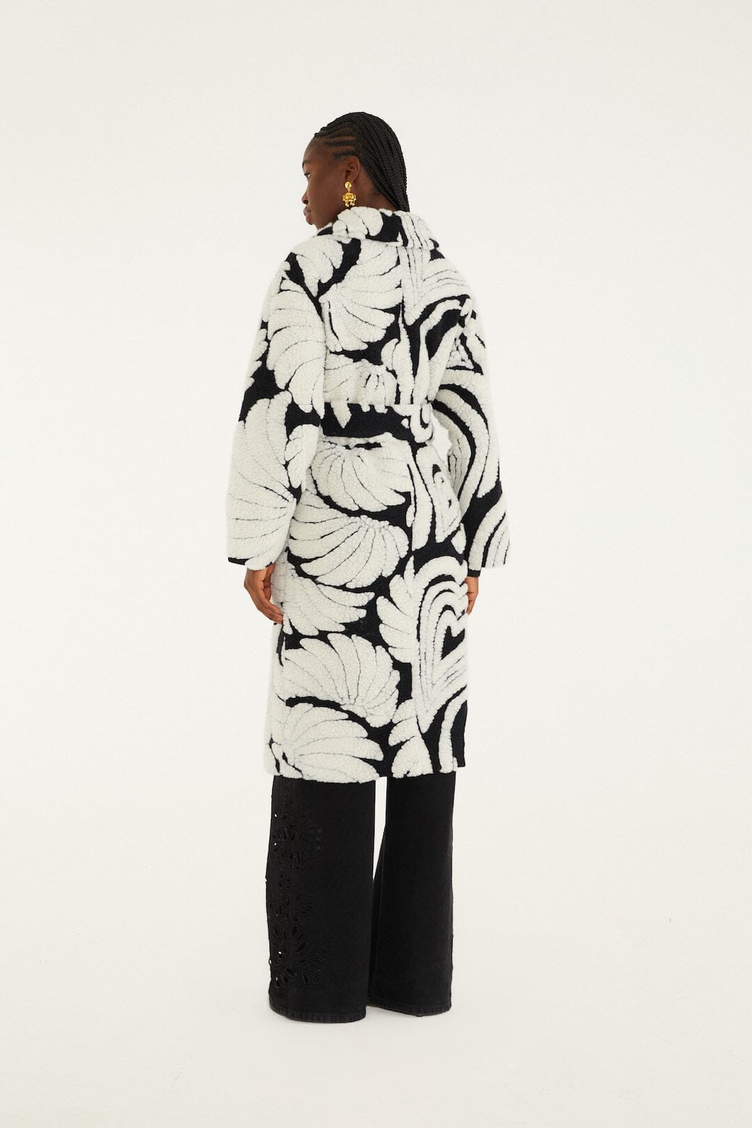 Hearts And Bananas Fleece Coat