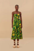 Green Banana Aquarela Midi Dress