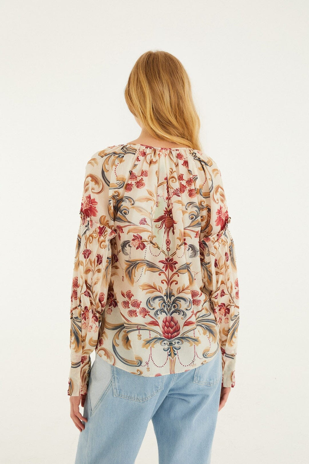 Sand Royal Garden Tassels Blouse