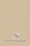 Ivory Flower Jelly Flat Sandal