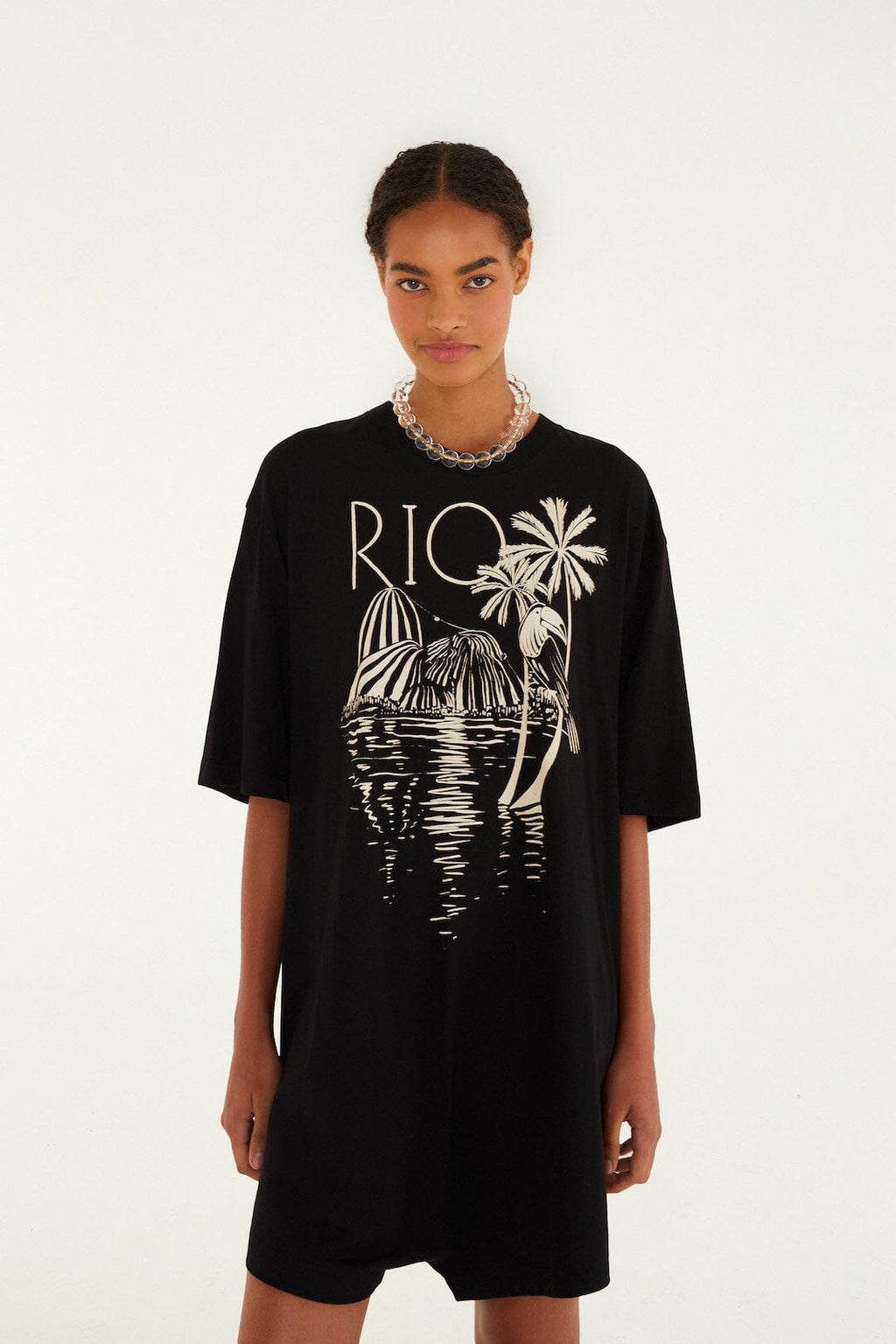 B&w Rio Organic Cotton Mini Jumpsuit