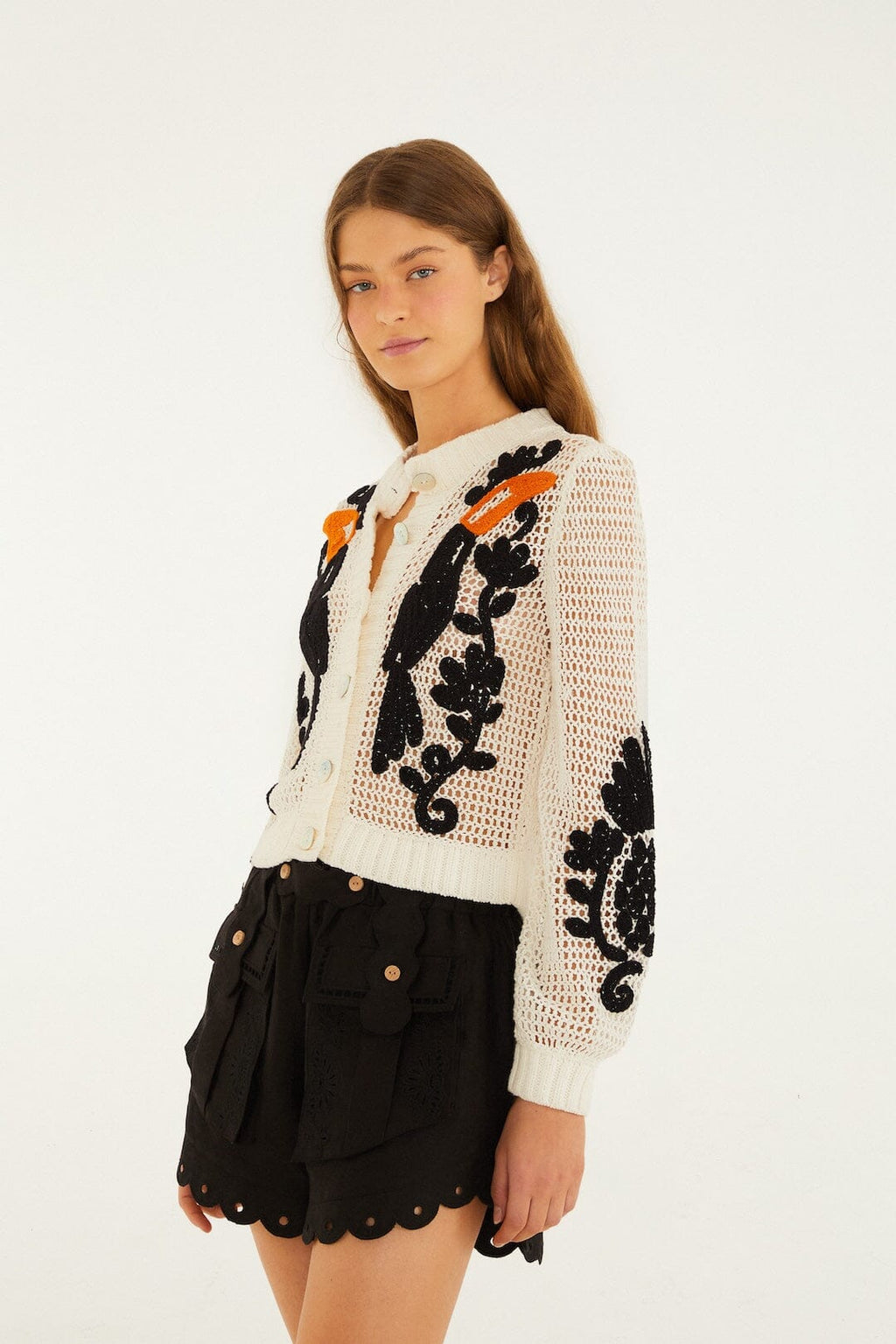 Toucan Crochet Cardigan