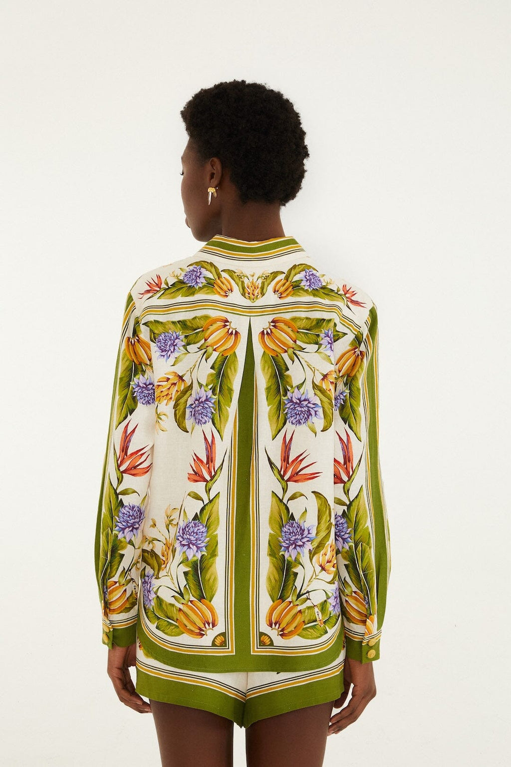 Sand Tropical Scarf Lenzing™ Ecovero™ Euroflax™ Shirt