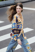 Mixed Mystical Ainika Buttoned Knit Cardigan