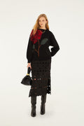 Black Hearts Euroflax Premium Linen Midi Skirt