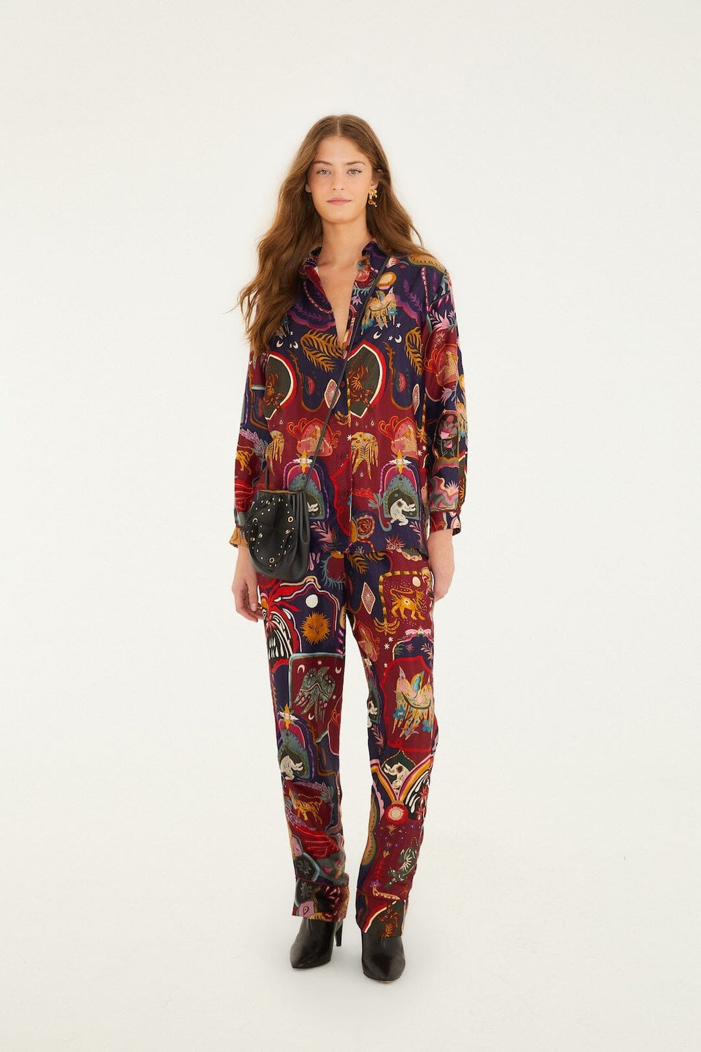 Multicolor Artsy Surreal Land Lenzing™ Ecovero™ Viscose Shirt