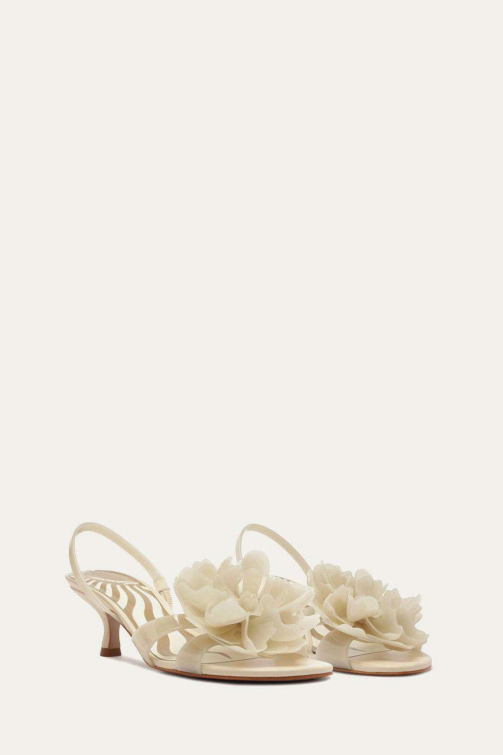 Off-White Flower Jelly Heeled Sandal