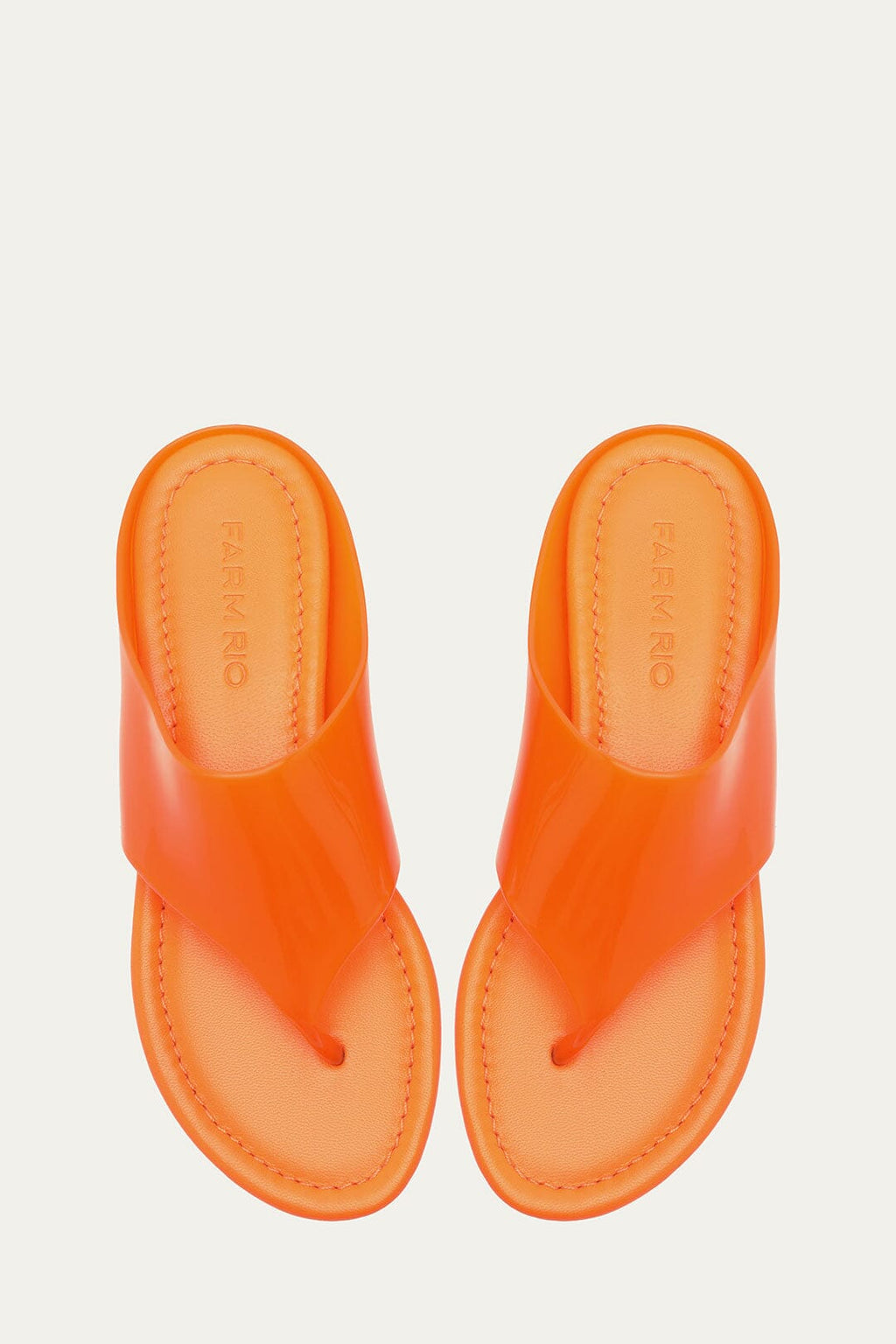 Orange Jelly Flat Sandal