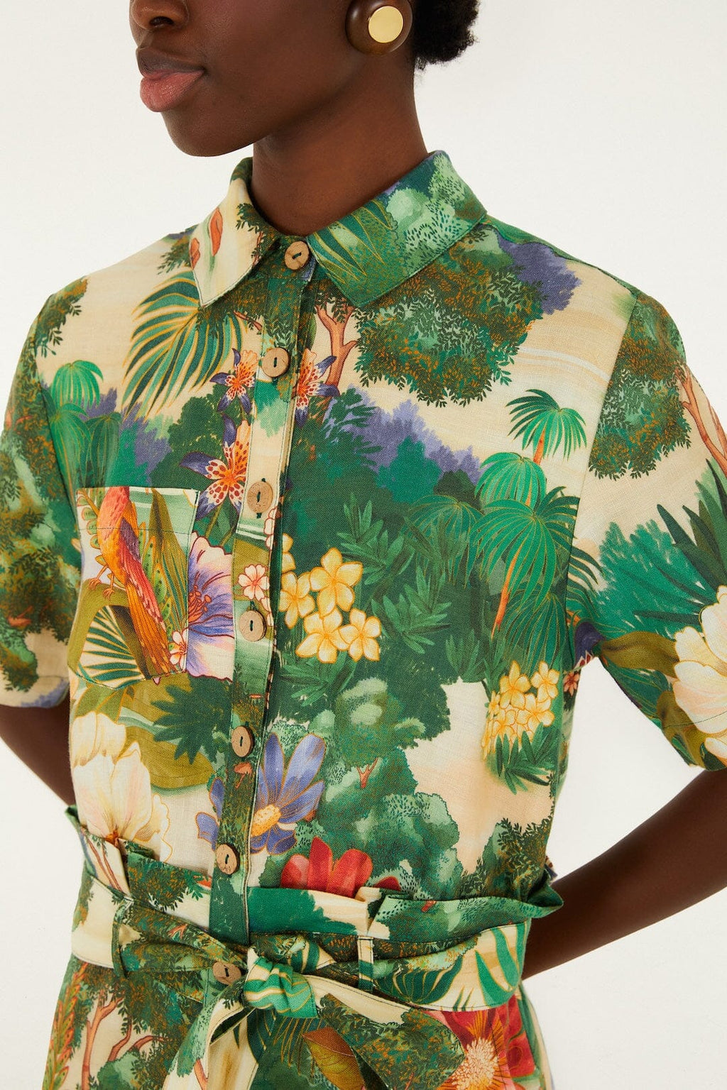 Multicolor Oriental Garden Lenzing™ Ecovero™ Euroflax™ Romper