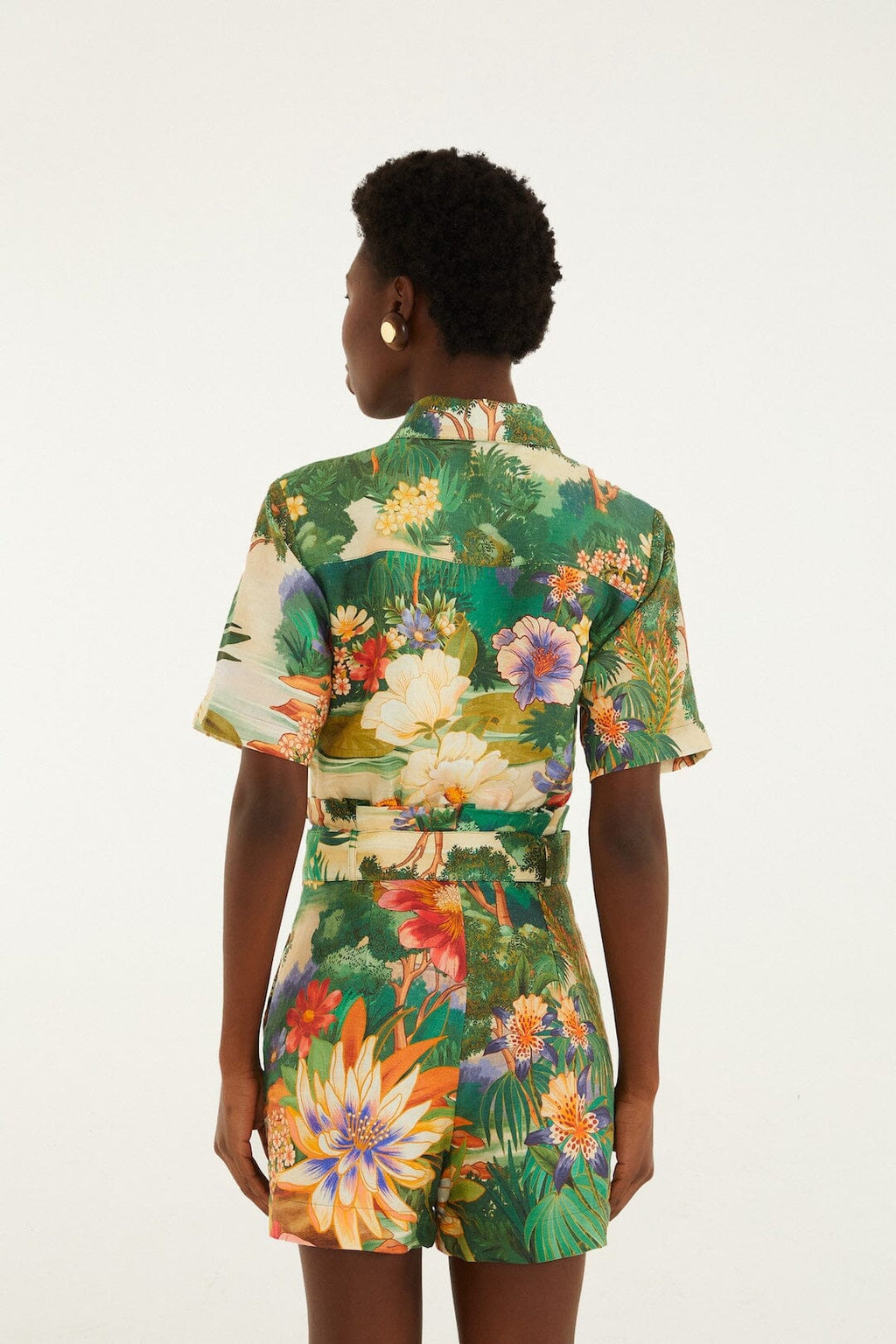 Multicolor Oriental Garden Lenzing™ Ecovero™ Euroflax™ Romper