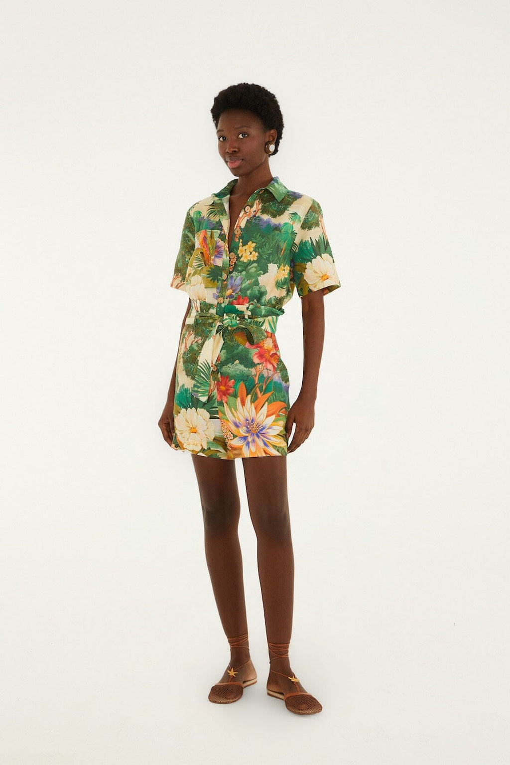Multicolor Oriental Garden Lenzing™ Ecovero™ Euroflax™ Romper