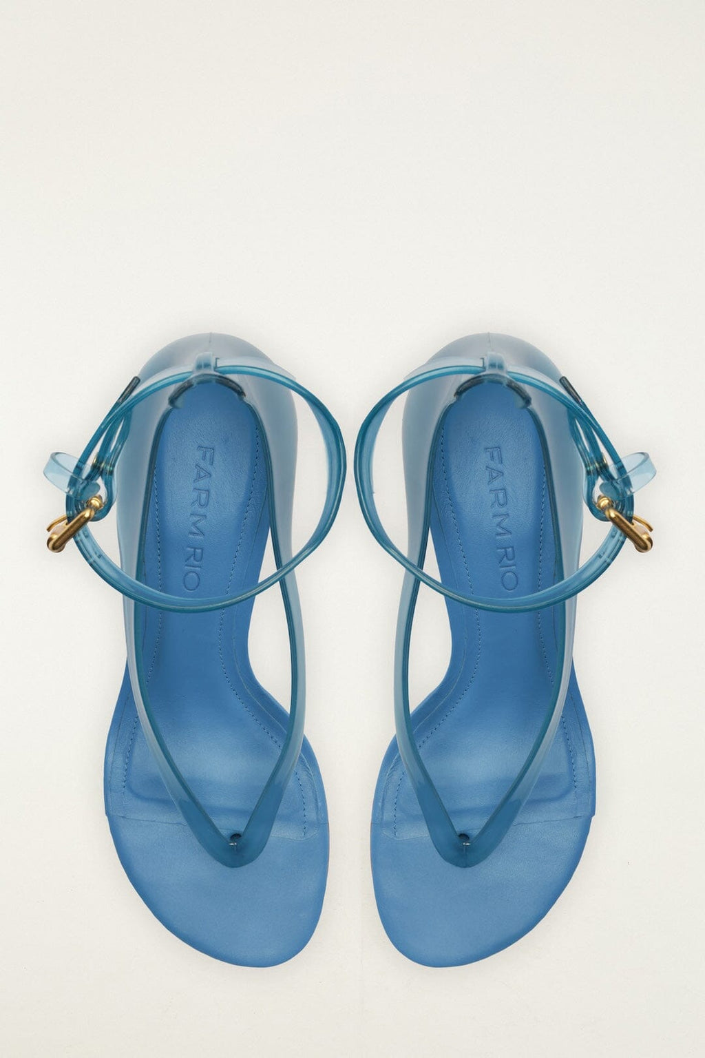 Blue Jelly Heel Sandal
