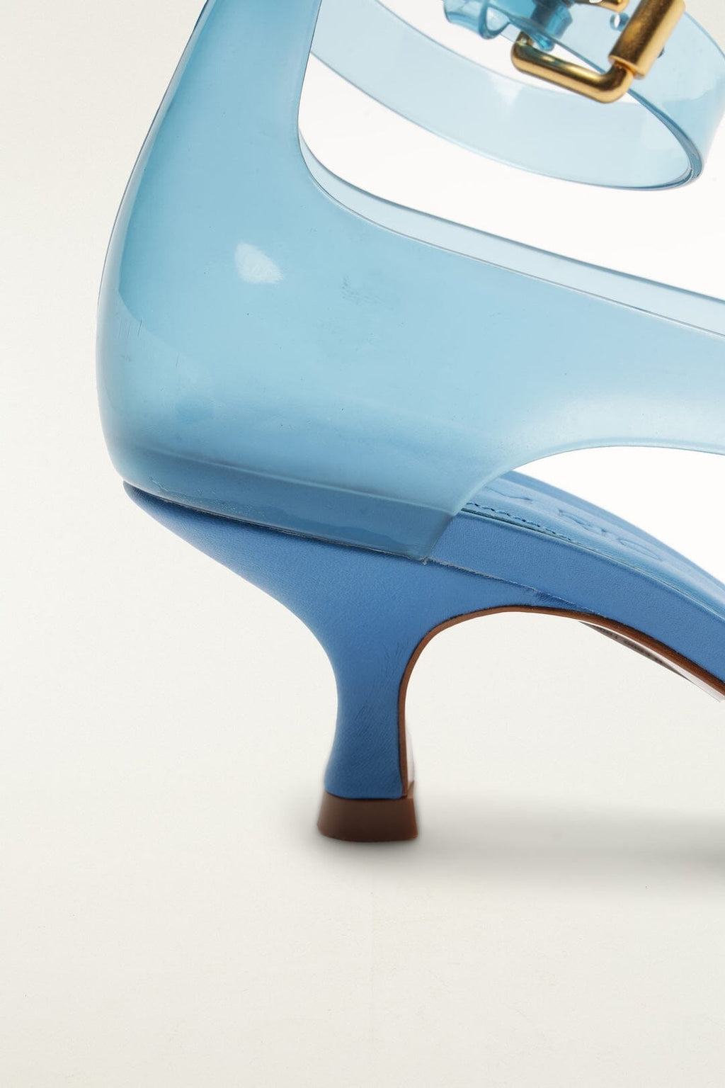 Blue Jelly Heel Sandal
