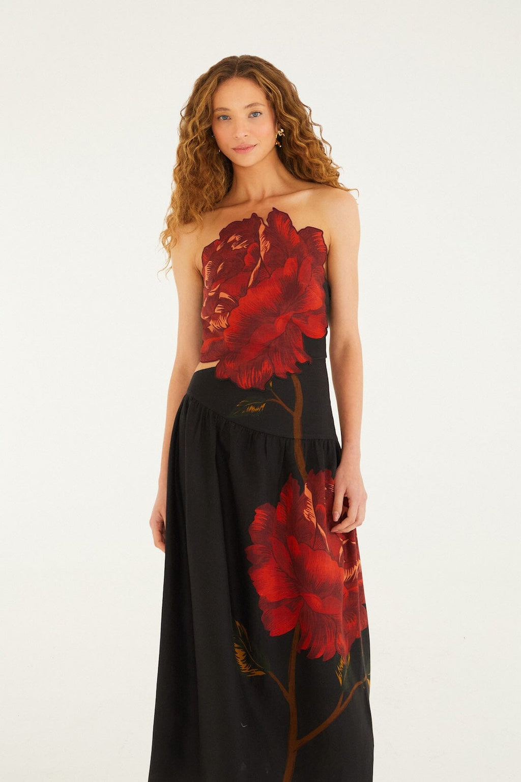 Black Rosalia Artisanal Lenzing Ecovero Euroflax Midi Dress