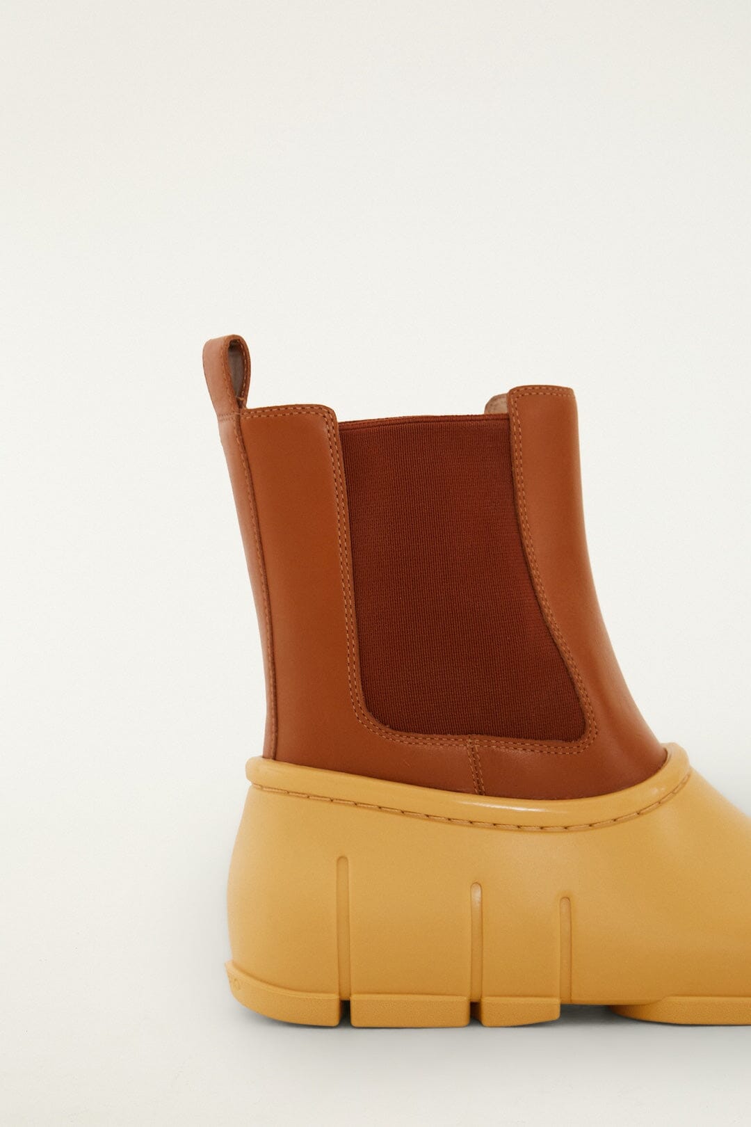 Butter Yellow Monstera Rain Chelsea Boot