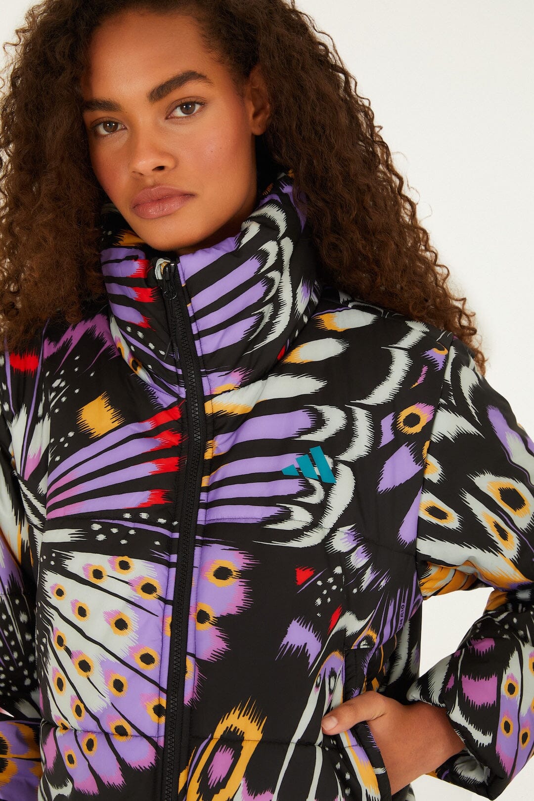 Colorfly Lilac Adidas Puffer Jacket