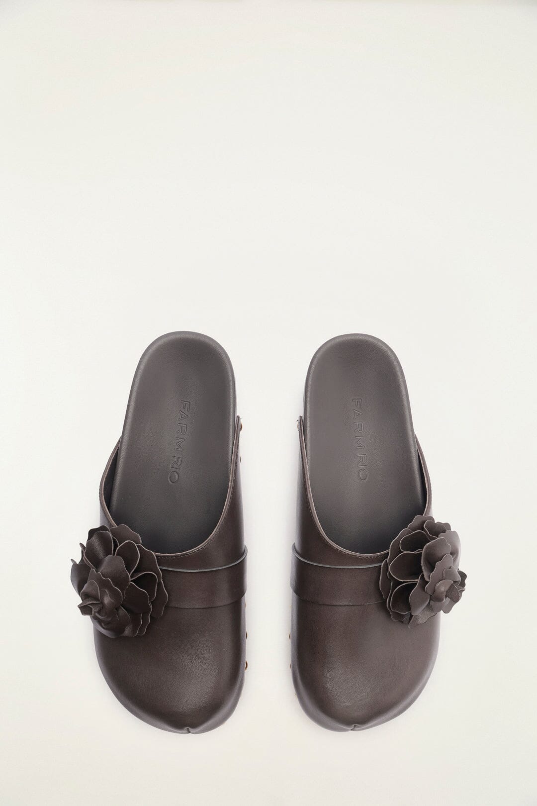 Dark Brown Flower Clog