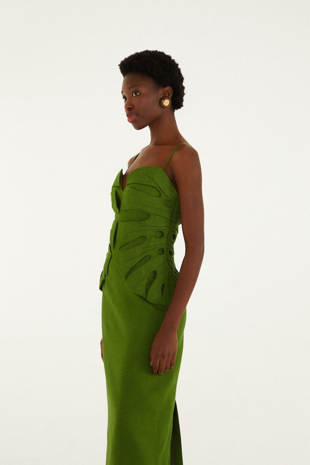 Green Monstera Leaf Sleeveless Maxi Dress Red Sleeveless Euroflax