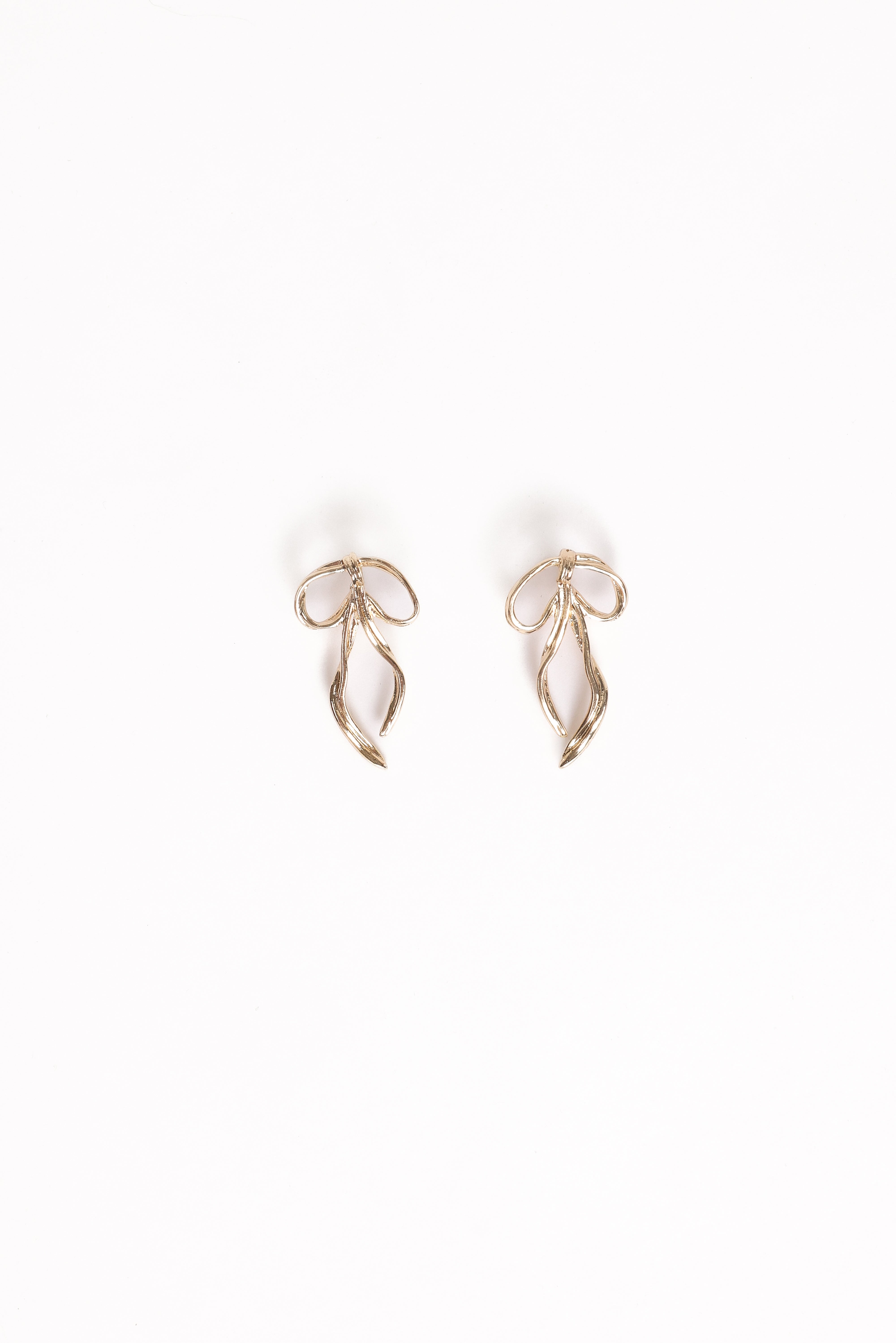 Avery Bow Earrings - Gold