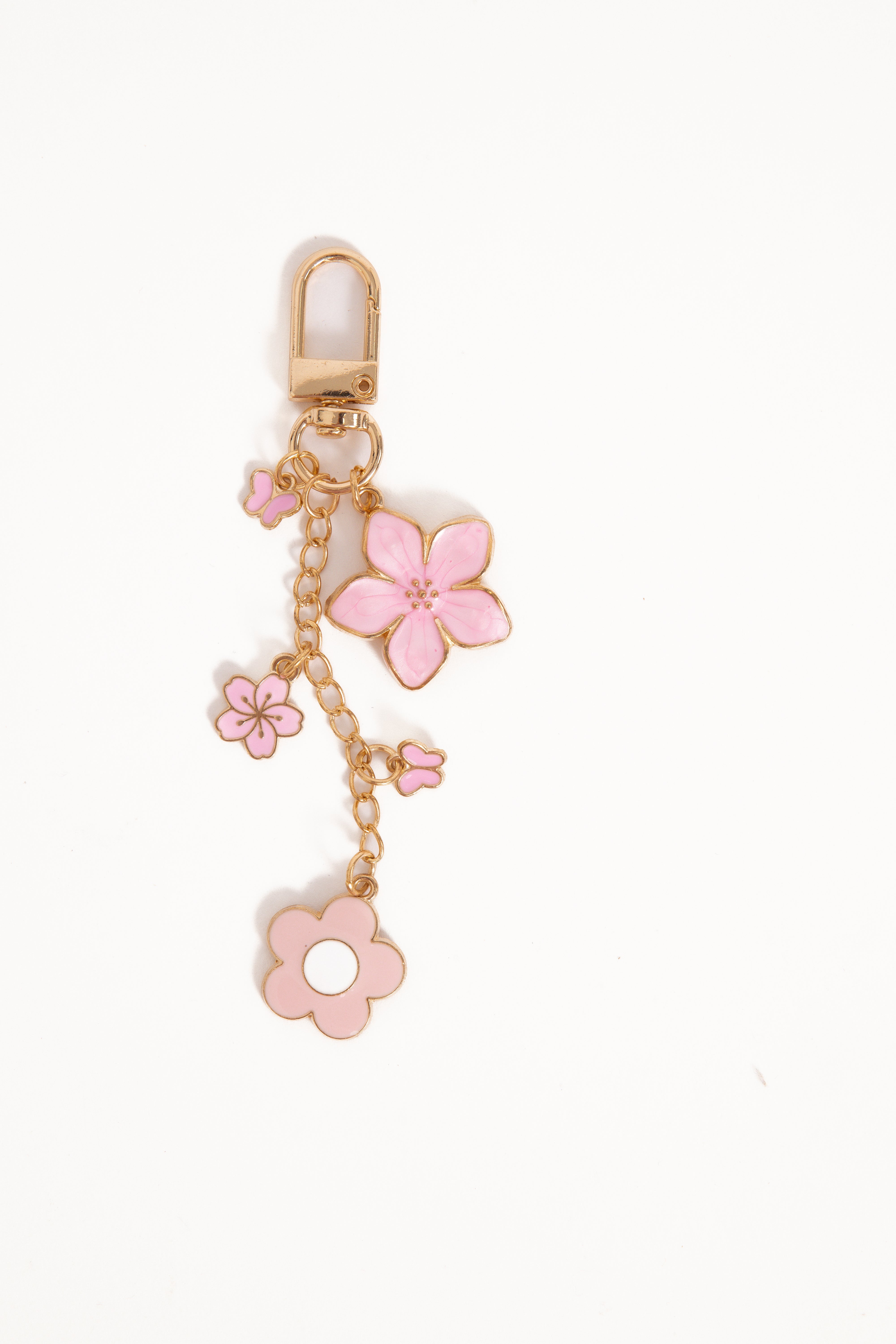 Claudia Flower Key Chain - Pink