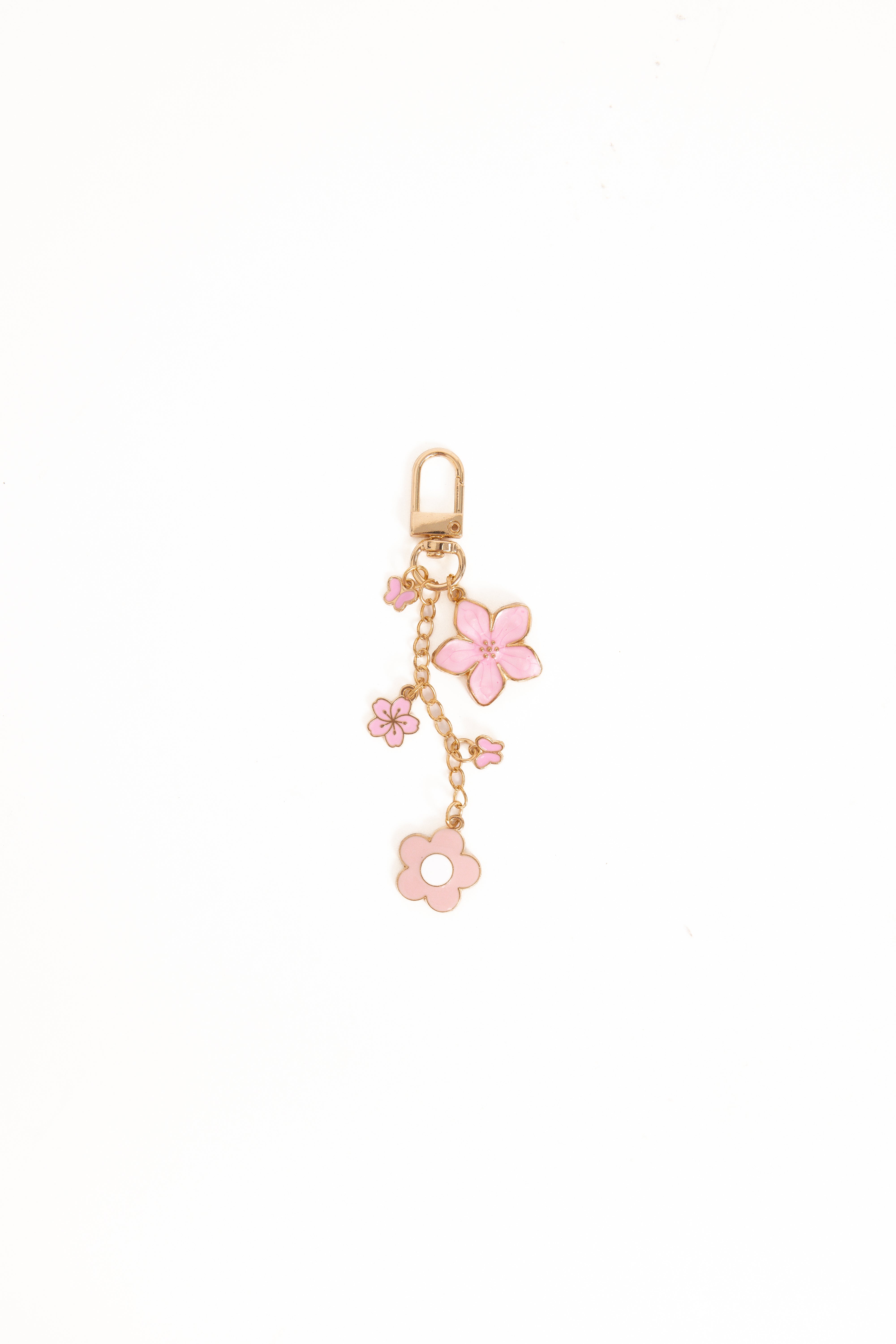 Claudia Flower Key Chain - Pink