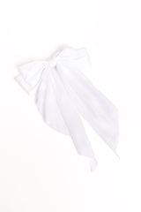 Grace Hair Bow - White