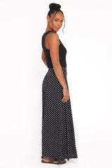 Neveah Pant - Black Polka Dot